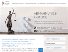 Tablet Screenshot of abmahnungs-ticker.de
